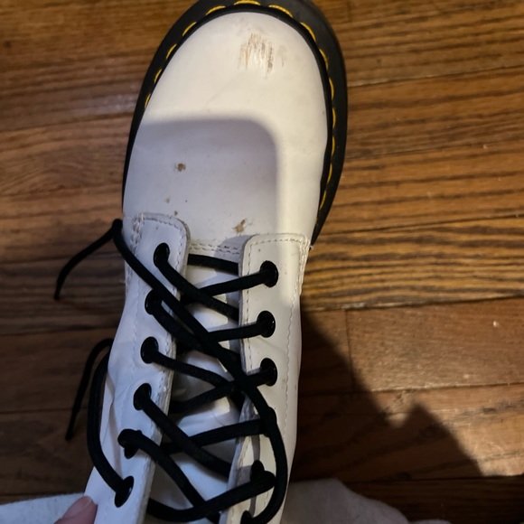 white lace up boots - Picture 2 of 9